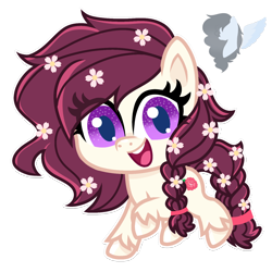 Size: 1430x1428 | Tagged: safe, artist:skyfallfrost, oc, oc only, oc:snowfire rose, earth pony, pony, g4.5, my little pony: pony life, female, mare, simple background, solo, transparent background