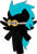 Size: 1716x2539 | Tagged: safe, artist:isaac_pony, oc, oc only, oc:thundercloud, pegasus, pony, cyan mane, glasses, kibiy pony, male, simple background, smiling, solo, spread wings, standing, tail, transparent background, vector, wings