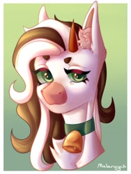Size: 810x1080 | Tagged: safe, artist:malarunych, oc, oc only, pony, bell, bust