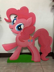 Size: 185x247 | Tagged: artist needed, safe, pinkie pie, earth pony, pony, g4, cutie mark, irl, photo, picture for breezies, solo, standee
