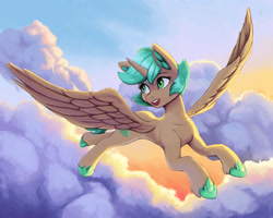 Size: 5000x4000 | Tagged: safe, artist:mrscroup, oc, oc only, oc:mountain melody, alicorn, pony, alicorn oc, horn, solo, wings