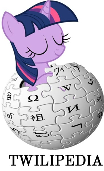 2537540 - safe, twilight sparkle, pony, g4, cute, logo, pun, solo,  twiabetes, wikipedia - Derpibooru