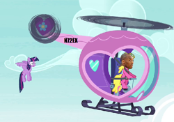 Size: 572x400 | Tagged: safe, edit, edited screencap, screencap, cherry berry, twilight sparkle, alicorn, earth pony, pony, g4, season 4, testing testing 1-2-3, background pony strikes again, basketball, helicopter, kobe bryant, nba, op is a duck, op is on drugs, op is trying to start shit, the implications are horrible, twilight sparkle (alicorn), we are going to hell, what the fuck did you just bring upon this cursed land, why, wtf