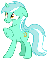 Size: 7600x9500 | Tagged: safe, artist:tardifice, lyra heartstrings, pony, g4, absurd resolution, floppy ears, sheepish grin, simple background, smiling, solo, transparent background, vector