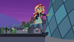 Size: 1920x1080 | Tagged: safe, screencap, sunset shimmer, equestria girls, g4, my past is not today, running, solo