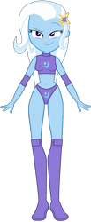 Size: 632x1535 | Tagged: dead source, safe, alternate version, artist:m-brony96, trixie, human, equestria girls, g4, belly button, female, simple background, solo, sports, transparent background, vector, wrestling