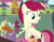 Size: 1868x1445 | Tagged: safe, screencap, roseluck, earth pony, pony, g4, it isn't the mane thing about you, cropped, female, flower, mare, solo