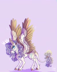 Size: 2160x2708 | Tagged: safe, artist:pegasus004, oc, oc only, pegasus, pony, cloven hooves, coat markings, colored hooves, colored wings, colored wingtips, dappled, high res, leonine tail, male, solo, tail feathers, unshorn fetlocks