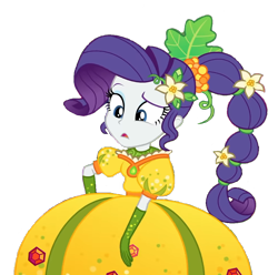 Size: 981x973 | Tagged: safe, artist:batboy101, rarity, equestria girls, equestria girls specials, g4, my little pony equestria girls: better together, my little pony equestria girls: holidays unwrapped, cornucopia costumes, inflatable dress, male, solo