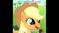 Size: 1280x720 | Tagged: safe, ai assisted, ai content, edit, edited screencap, fifteen.ai, screencap, applejack, earth pony, pony, applejack's "day" off, g4, ai voice, applejack is best facemaker, captain obvious, caption, cute, female, freckles, image macro, jackabetes, mare, meme, memeful.com, open mouth, silly, silly pony, solo, sound, sound only, text, truth, webm, who's a silly pony