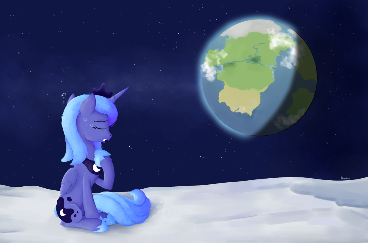 artist:biocrine, princess luna, alicorn, pony, g4, crying, equestria, femal...