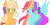 Size: 760x377 | Tagged: safe, artist:snowzaaah, applejack, rainbow dash, earth pony, pegasus, pony, g4, alternate universe, female, lesbian, ship:appledash, shipping