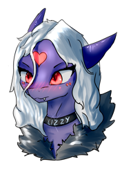 Size: 2894x4093 | Tagged: safe, artist:drimmoart, artist:lizzard_sama, oc, oc only, earth pony, lizard, pony, avatar, collaboration, cute, glowing eyes, hybrid oc, original character do not steal, solo