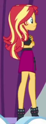 Size: 350x945 | Tagged: safe, screencap, sunset shimmer, equestria girls, equestria girls series, g4, rollercoaster of friendship, blurry, breasts, cropped, geode of empathy, magical geodes, solo