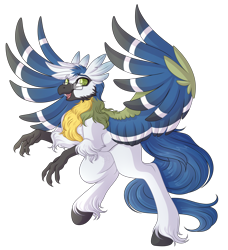Size: 4290x4698 | Tagged: safe, artist:amazing-artsong, oc, oc only, classical hippogriff, hippogriff, absurd resolution, glasses, male, simple background, solo, transparent background