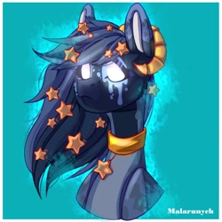 Size: 2000x2000 | Tagged: safe, artist:malarunych, oc, oc only, pony, bust, high res, simple background, solo