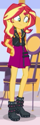 Size: 350x1095 | Tagged: safe, screencap, sunset shimmer, dashing through the mall, equestria girls, equestria girls series, g4, holidays unwrapped, spoiler:eqg series (season 2), blurry, cropped, solo