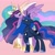 Size: 2048x2048 | Tagged: safe, artist:pfeffaroo, part of a set, princess celestia, princess luna, twilight sparkle, alicorn, pony, g4, the last problem, age progression, exasperated face, female, floppy ears, flowing mane, folded wings, frustrated, height difference, high res, hoof shoes, jewelry, line-up, looking at each other, looking at someone, looking down, looking up, mare, older, older twilight, older twilight sparkle (alicorn), open mouth, peytral, pink background, princess twilight 2.0, profile, raised hoof, regalia, royal sisters, siblings, simple background, sisters, size difference, smiling, spread wings, standing, teary eyes, trio, twilight sparkle (alicorn), unfair, wings