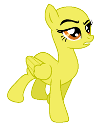 Size: 359x463 | Tagged: safe, artist:m00nl1t-m4sk, oc, oc only, pegasus, pony, bald, base, eyelashes, female, mare, open mouth, pegasus oc, solo, wings