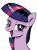 Size: 519x700 | Tagged: safe, artist:pencils, idw, twilight sparkle, pony, unicorn, g4, lidded eyes, looking at you, open mouth, reaction image, sassy, simple background, smiling, solo, transparent background, unicorn twilight