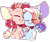 Size: 918x774 | Tagged: safe, artist:legendarty, pinkie pie, rainbow dash, pegasus, pony, g4, female, lesbian, nuzzling, pegasus pinkie pie, race swap, ship:pinkiedash, shipping, simple background, transparent background