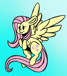 Size: 700x800 | Tagged: safe, artist:hunterartist, fluttershy, pegasus, pony, g4, cute, gradient background, shyabetes, solo