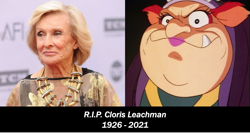 Size: 2417x1301 | Tagged: safe, edit, edited screencap, screencap, hydia, human, g1, my little pony: the movie (g1), cloris leachman, irl, irl human, photo, rest in peace, tribute, voice actor, witch