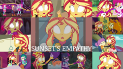 Size: 1978x1114 | Tagged: safe, edit, edited screencap, editor:quoterific, screencap, adagio dazzle, applejack, juniper montage, kiwi lollipop, pinkie pie, sci-twi, sunset shimmer, supernova zap, twilight sparkle, water lily (g4), blizzard or bust, equestria girls, equestria girls specials, g4, my little pony equestria girls: better together, my little pony equestria girls: forgotten friendship, my little pony equestria girls: holidays unwrapped, my little pony equestria girls: legend of everfree, my little pony equestria girls: mirror magic, my little pony equestria girls: spring breakdown, my little pony equestria girls: sunset's backstage pass, overpowered (equestria girls), super squad goals, crying, crystal guardian, duo, eyes closed, geode of empathy, glowing eyes, k-lo, magical geodes, open mouth, postcrush, su-z