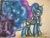 Size: 604x453 | Tagged: safe, artist:maryhoovesfield, princess luna, alicorn, pony, g4, crown, ethereal mane, ethereal tail, female, galaxy mane, galaxy tail, hoof shoes, jewelry, mare, peytral, regalia, solo, starry mane, starry tail, tiara, traditional art