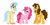 Size: 1024x512 | Tagged: safe, artist:incendiarymoth, cheese sandwich, pinkie pie, princess skystar, earth pony, hippogriff, pony, g4, female, lesbian, lesbian in front of boys, male, next generation, nextgen:mothverse, ot3, polyamory, ship:cheesepie, ship:skypie, shipping, skypiecheese, straight