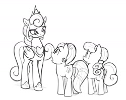 Size: 1844x1471 | Tagged: safe, artist:lummh, princess flurry heart, alicorn, crystal pony, pony, g4, older, older flurry heart, sketch