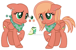 Size: 1280x845 | Tagged: safe, artist:cloefo05, oc, oc only, pegasus, pony, bandana, base used, color palette, cutie mark, ear piercing, earring, female, floppy ears, freckles, jewelry, mare, offspring, parent:big macintosh, parent:fluttershy, parents:fluttermac, piercing, raised hoof, reference sheet, solo