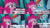 Size: 2000x1125 | Tagged: safe, edit, edited screencap, editor:quoterific, screencap, pinkie pie, rainbow dash, earth pony, pegasus, pony, g4, the beginning of the end, duo, female, floppy ears, ooc is serious business, open mouth