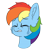 Size: 4000x4000 | Tagged: safe, artist:yelowcrom, rainbow dash, pegasus, pony, g4, bust, female, mare, sad, simple background, solo, teary eyes, transparent background