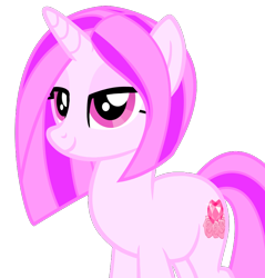 Size: 794x830 | Tagged: safe, artist:amgiwolf, oc, oc only, oc:pinky rose, pony, unicorn, eyelashes, female, horn, mare, simple background, smiling, solo, transparent background, unicorn oc