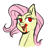 Size: 274x274 | Tagged: safe, artist:vodkamewtwoni, fluttershy, pegasus, pony, vampire, vampony, g4, blood, bloody mouth, bust, fangs, female, mare, open mouth, red eyes, simple background, sketch, smiling, solo, three quarter view, vampireshy, white background