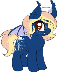 Size: 876x1099 | Tagged: safe, artist:grodiechan, oc, oc only, oc:sprinkleheart spree, bat pony, pony, 2021 community collab, derpibooru community collaboration, bat pony oc, bat wings, chest fluff, female, food, hat, mare, nurse, nurse hat, simple background, solo, sprinkles, transparent background, two toned mane, two toned tail, wings