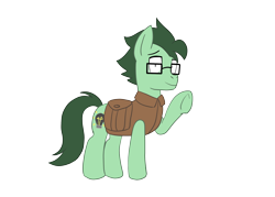 Size: 2504x1796 | Tagged: safe, artist:dimbulb, oc, oc only, oc:dimbulb, pony, 2021 community collab, derpibooru community collaboration, clothes, glasses, simple background, solo, transparent background