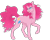 Size: 1280x1024 | Tagged: safe, artist:charlotte38, part of a set, pinkie pie, earth pony, pony, g4, concave belly, female, mare, muscles, open mouth, raised hoof, simple background, smiling, solo, transparent background