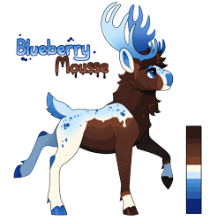 Size: 872x915 | Tagged: safe, artist:lastnight-light, oc, oc only, oc:blueberry mousse, deer, moose, antlers, male, simple background, solo, transparent background