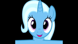 Size: 1280x720 | Tagged: safe, ai assisted, ai content, artist:keronianniroro, fifteen.ai, trixie, pony, unicorn, g4, aivo, cute, female, looking at you, mare, sound, sweet dreams fuel, talking to viewer, webm