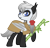 Size: 3113x3000 | Tagged: safe, alternate version, artist:magnusmagnum, oc, oc only, oc:bamboo mistshadow, bat pony, bear, panda, panda pony, pony, bamboo, bat pony oc, bat wings, bow, cape, clothes, cutie mark, ear fluff, fangs, high res, looking at you, raised hoof, ribbon, show accurate, simple background, smiling, solo, transparent background, wings