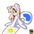 Size: 1024x1024 | Tagged: safe, artist:candyfossils, oc, oc only, oc:elmer, object pony, original species, glue, male, ponified, solo, stallion