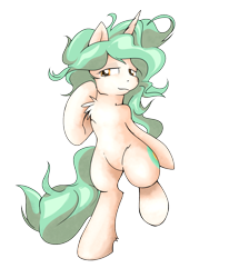 Size: 980x1190 | Tagged: safe, artist:stec-corduroyroad, oc, oc only, oc:asha, pony, unicorn, 2021 community collab, derpibooru community collaboration, female, looking at you, mare, simple background, smiling, smiling at you, solo, standing, transparent background