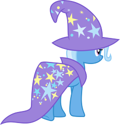 Size: 3000x3117 | Tagged: safe, artist:jeatz-axl, trixie, pony, g4, cape, clothes, female, hat, high res, mare, simple background, solo, transparent background, trixie's cape, trixie's hat, vector, walking