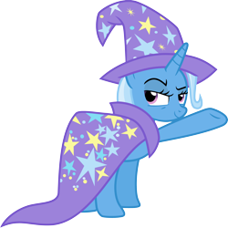 Size: 3002x3000 | Tagged: safe, artist:jeatz-axl, trixie, pony, unicorn, g4, cape, clothes, female, hat, high res, mare, raised hoof, simple background, transparent background, trixie's cape, trixie's hat, vector