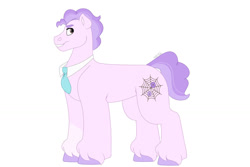 Size: 1280x854 | Tagged: safe, artist:itstechtock, oc, oc only, oc:back stitch, earth pony, pony, male, offspring, parent:suri polomare, parent:svengallop, parents:surigallop, simple background, solo, stallion, white background