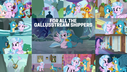 Size: 1970x1109 | Tagged: safe, edit, edited screencap, editor:quoterific, screencap, applejack, auburn vision, berry blend, berry bliss, cozy glow, gallus, ocellus, rainbow dash, sandbar, silverstream, smolder, twilight sparkle, alicorn, griffon, pony, a matter of principals, a rockhoof and a hard place, g4, my little pony: the movie, non-compete clause, school daze, she's all yak, the hearth's warming club, uprooted, what lies beneath, female, friendship student, hug, male, school of friendship, ship:gallstream, shipping, straight, twilight sparkle (alicorn)