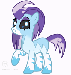 Size: 964x1018 | Tagged: safe, artist:olquifo, idw, crystal (g4), kelpie, pony, g4, black sclera, female, idw showified, simple background, solo, white background
