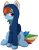 Size: 1010x1280 | Tagged: safe, artist:nighty, derpibooru exclusive, rainbow dash, pegasus, pony, 2021 community collab, derpibooru community collaboration, g4, clothes, colored pupils, ears, eye clipping through hair, feathered wings, female, fluffy, hoodie, leg fluff, looking at you, mare, simple background, sitting, smiling, solo, sweater, tail, transparent background, wings